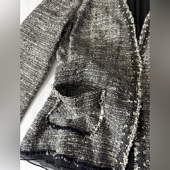 Ann Taylor Fine Italian Fabric Matching Tweed Set - Blazer & Knee Length Skirt - Picture 3 of 16